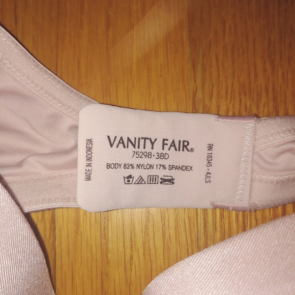 SHEER QUARTZ BODY SHINE Full Coverage Underwire Bra 38D STYLE 75298 Vanity Fair - Picture 14 of 14